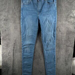 Levis Premium 720 High Rise Super Skinny Denim Blue Jeans Women Size 27 Adult